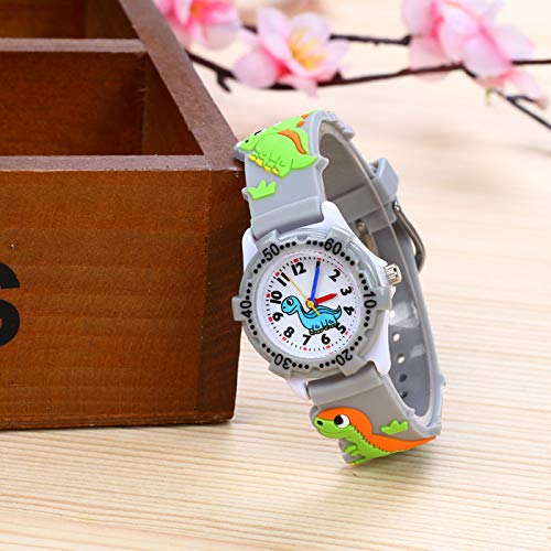 ELEOPTION Kids Analog Digital Watch for Girls & Boys - Waterproof 3D Cute Cartoon Silicone Strap Watch - Perfect Birthday Gift for Toddlers | School, Playtime & Everyday Wear