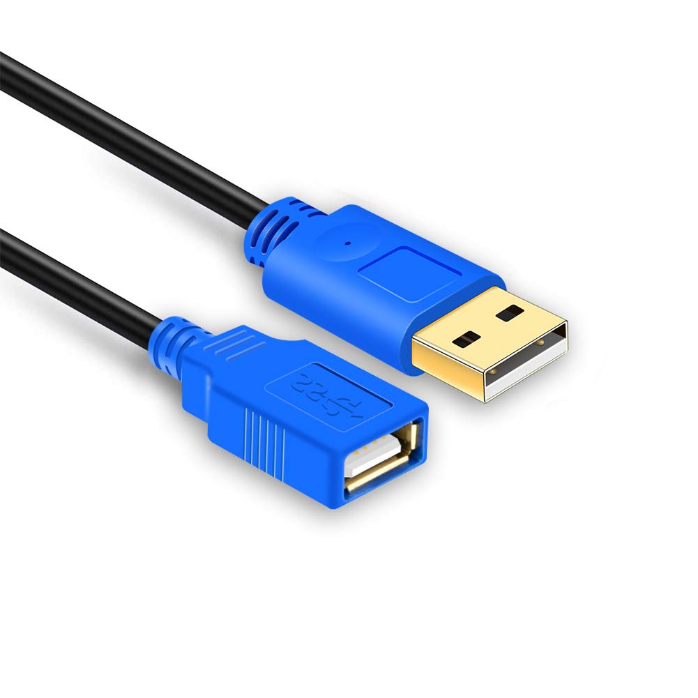 Hanprmeee 8M USB 2.0 Extension Cable - Male to Female Extra Long Cord for Printer, Keyboard, Gaming Console, Speakers, Oculus Rift & Scanners | High-Speed Data Transfer for Home Office & Entertainment Setup