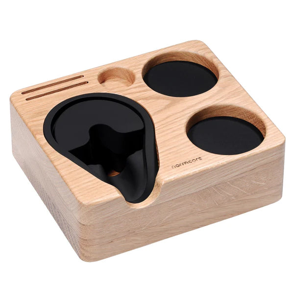 Premium Wooden Normcore Tamping Mat Station for Espresso - Barista-Grade Coffee Accessory for Home & Professional Use