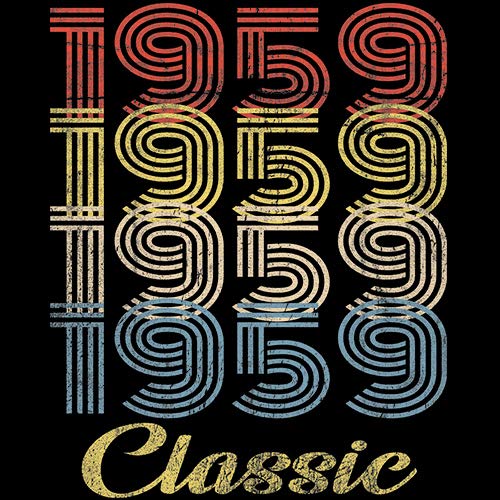 Vintage 1959 Retro 66th Birthday T-Shirt for Men - Classic 66th Birthday Gift Idea - Perfect for 66th Birthday Parties & Milestone Celebrations