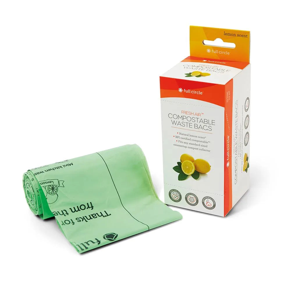 Eco-Friendly Compostable Trash Bags - Biodegradable Kitchen & Yard Waste Bags for Sustainable Living - Perfect for Composting, Gardening, and Organic Waste Disposal