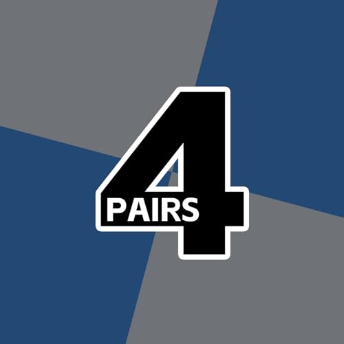4 Pairs:2 Pairs Dark Grey,2 Pairs Dark Blue