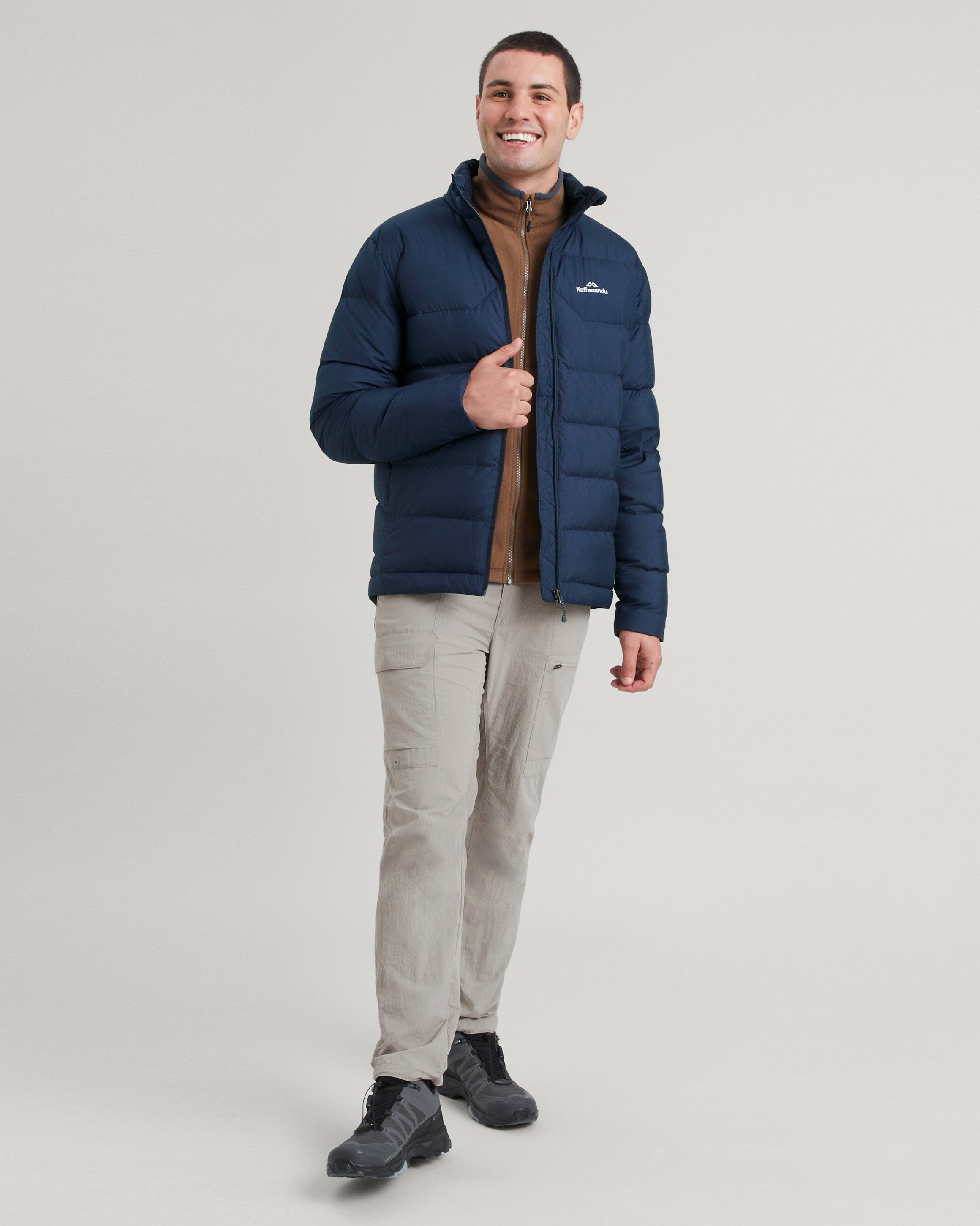 Men's Epiq Down Jacket - Premium Winter Coat in Midnight Navy - Warm Puffer Jacket for Outdoor Activities & Cold Weather