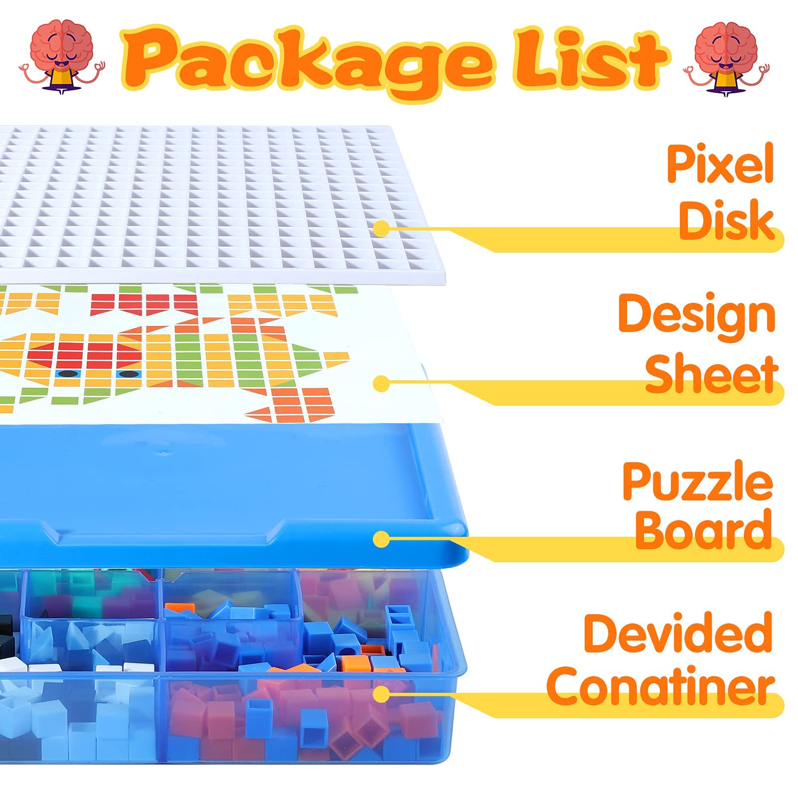 ZOZOPLAY 490Pcs Kids Mosaic Puzzle Building Blocks - STEM Educational Toys with 6 Assembly Drawings for Boys & Girls Ages 4+ (Small Cube) - Perfect for Creative Play, Birthday Gifts & Classroom Learning Activities