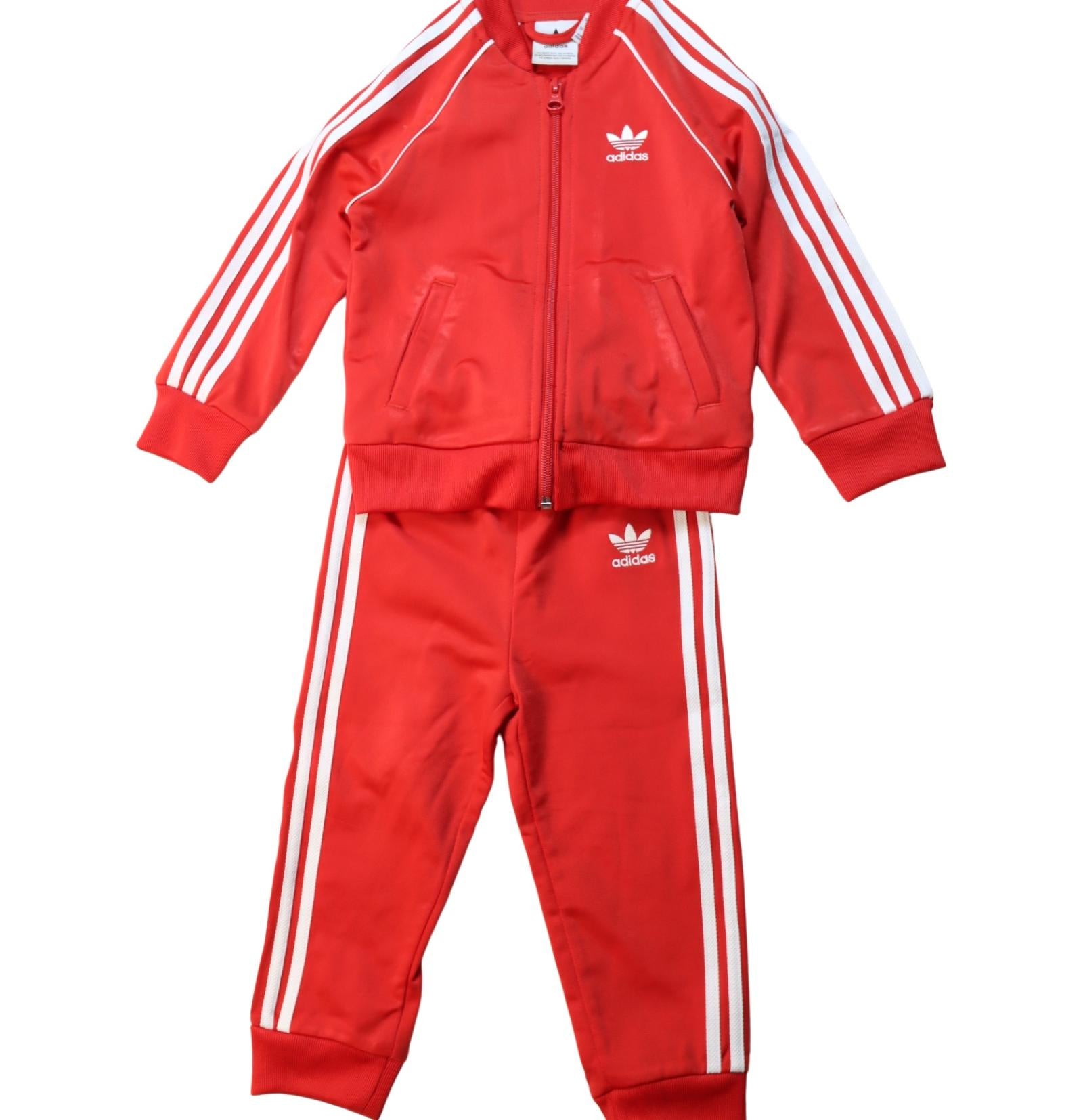 Adidas Track Suit for Boys 18-24 Months - Comfortable Athletic Outfit for Toddlers - Perfect for Playtime, Daycare & Outdoor Activities