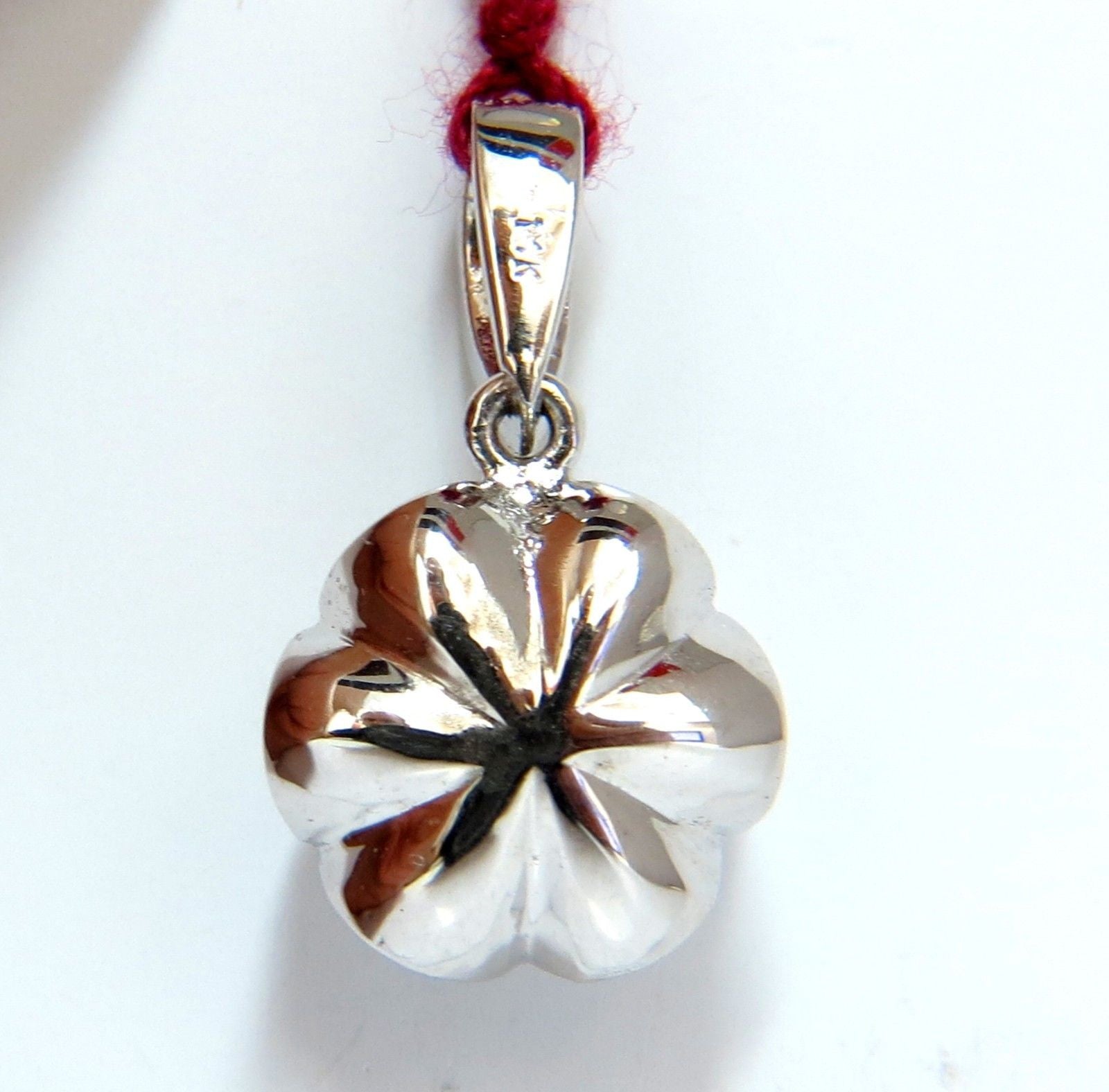 1.01CT Natural Diamond Cluster Raised Clover Pendant in 14K Gold (G/VS) - Elegant Necklace for Women, Perfect for Weddings, Anniversaries & Special Occasions