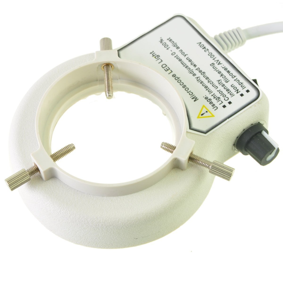 AmScope LED-80S 80 LED Microscope Ring Light with Dimmer for Lab & Inspection
