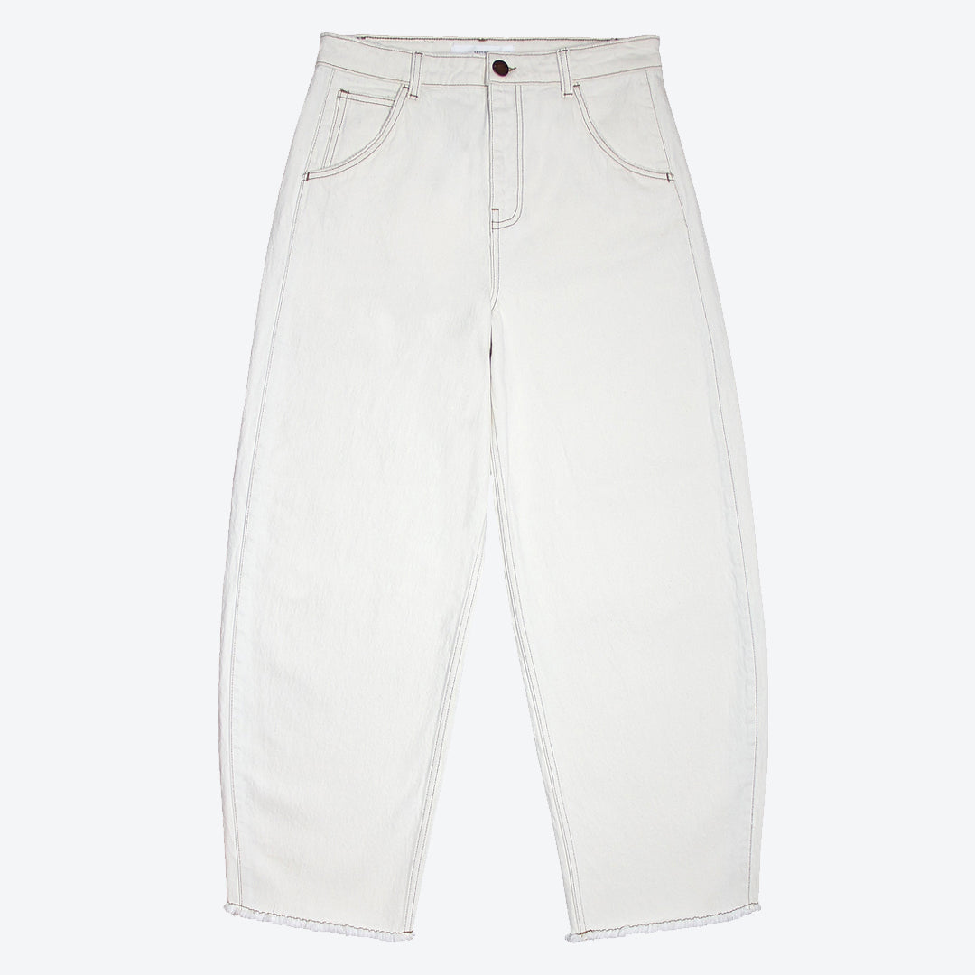 Seventy + Mochi Bootcut Jeans in Ecru - Comfortable Stretch Denim Pants for Women | Perfect for Casual Wear, Office & Date Night
