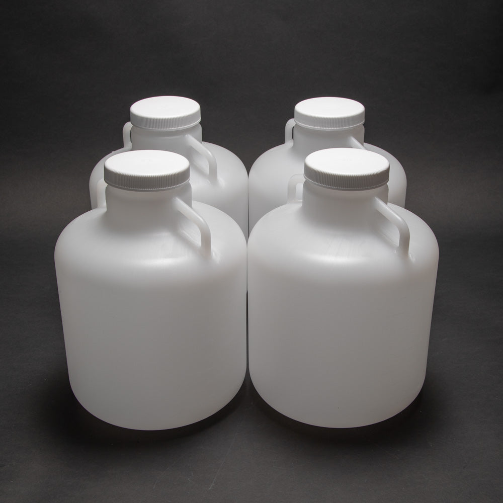 4700/5800 Refrigerated Sampler Bottle Kit - 4 Pack 2.5 Gallon Polyethylene Bottles for Water Testing & Environmental Sampling