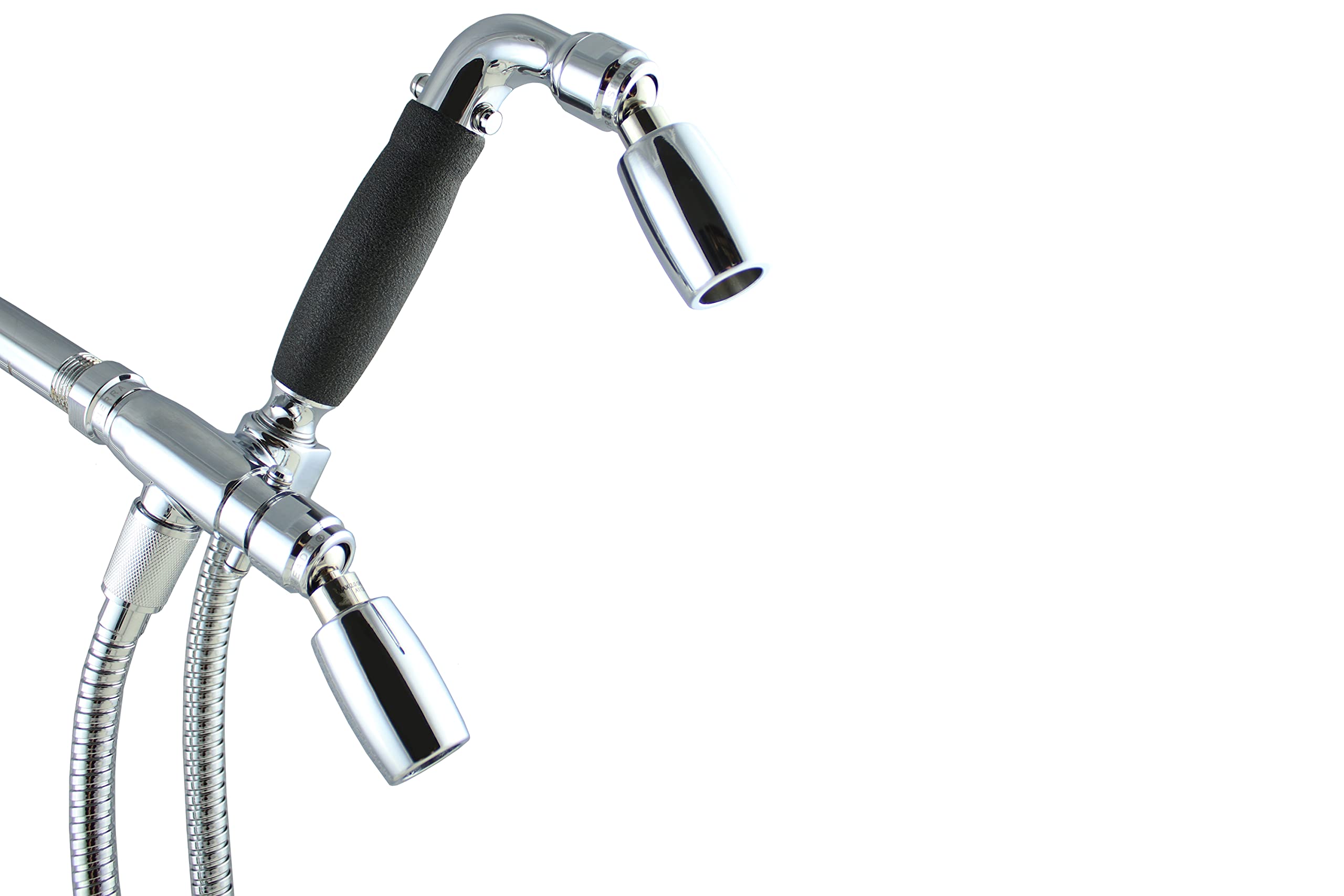 High Sierra All Metal 3-Way Shower Head & Handheld Combo - Chrome Finish with Slip-Free Grip - Perfect for Bathroom Upgrades, Spa-Like Experience, and Easy Cleaning