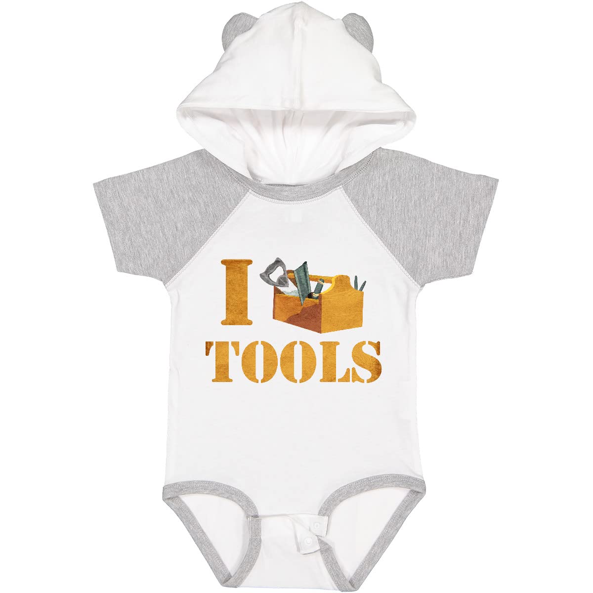 Inktastic I Love Tools Baby Bodysuit - Cute Construction Theme Onesie for Infants & Toddlers - Perfect for Builders' Kids, Baby Showers & DIY Family Photos