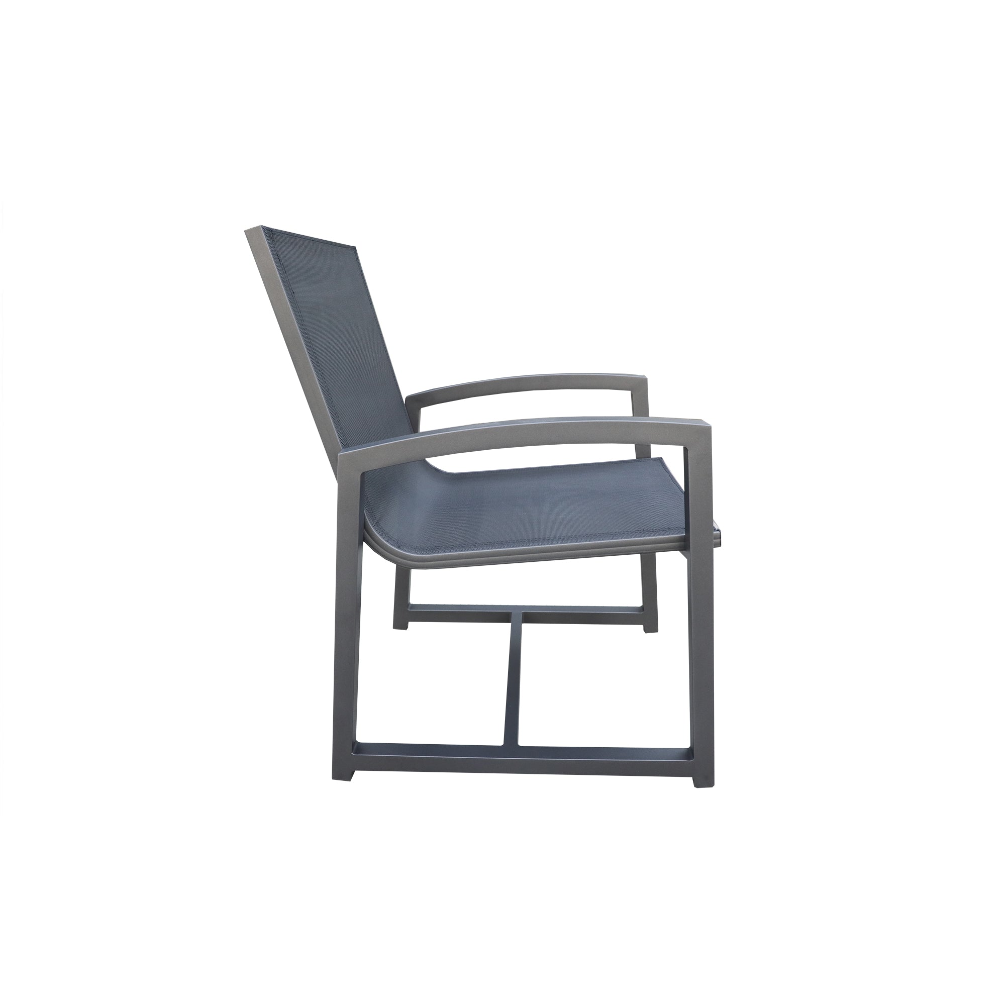 Portland Outdoor Dining Chair - Weather-Resistant Patio Furniture for Backyard, Garden, and Poolside Use
