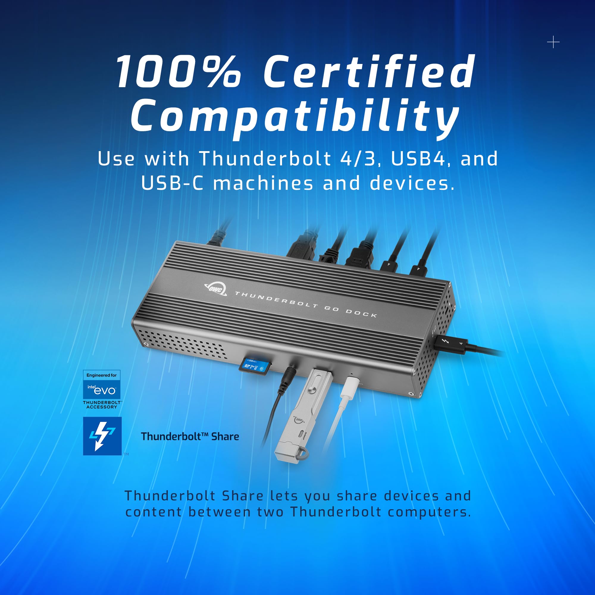 OWC Thunderbolt 4 Dock - 11 Ports with 90W Charging for Mac & PC