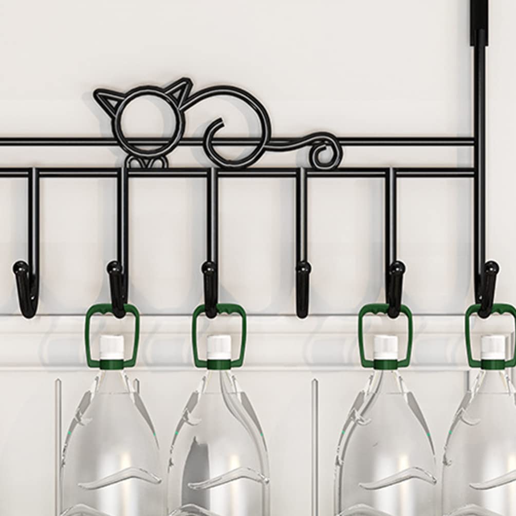 Yardwe Over The Door Hook Hanger - 7 Hook Rack for Shirts, Belts, Hats, Coats & Towels | Space Saving Closet Organizer with Durable Iron Hooks | Perfect for Bedroom, Bathroom & Entryway Storage