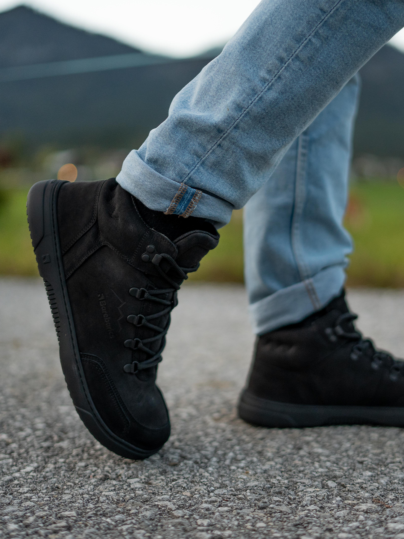 Barefoot Sneakers for Men & Women - Barebarics Element All Black Minimalist Shoes | Lightweight & Flexible for Running, Walking & Gym Workouts