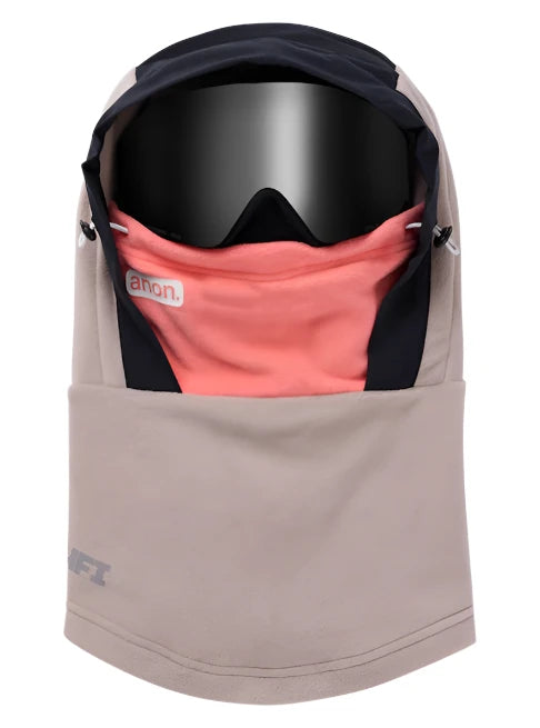 Anon MFI Certified Fleece Helmet Hood - Winter Ski & Snowboard Face Mask for Cold Weather Protection (2025 Model) - Perfect for Skiing, Snowboarding & Outdoor Winter Activities