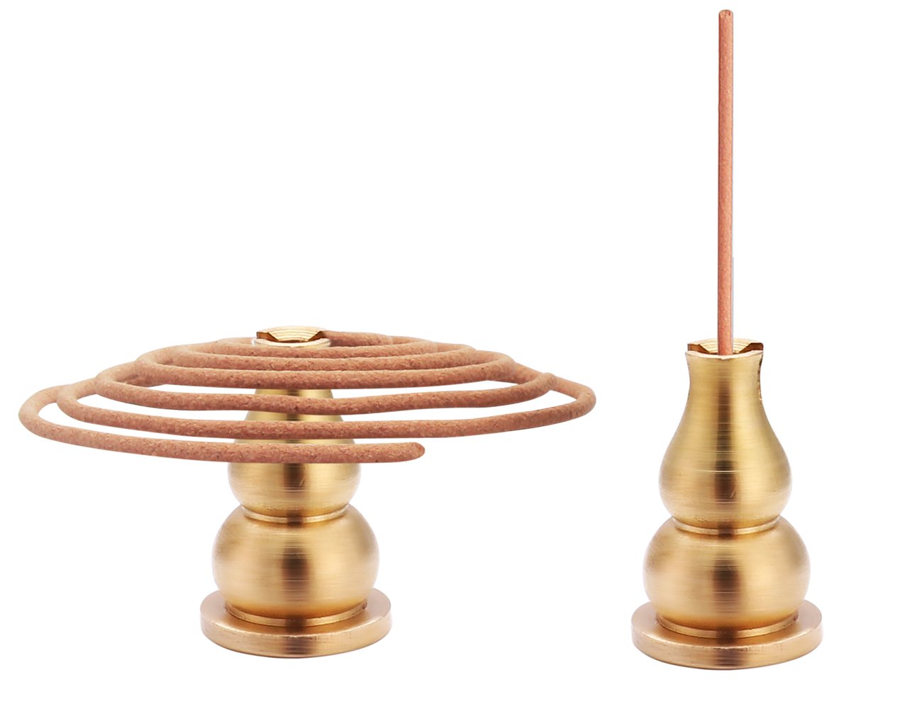 Premium Brass Incense Burner - Cone, Coil & Stick Holder (3 Styles) - Perfect for Meditation, Yoga, Aromatherapy & Home Decor