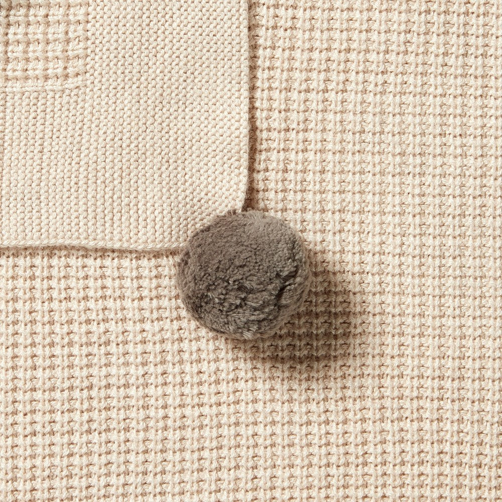 Cozy Knitted Fleck Blanket - Soft Warm Throw for Couch, Bed & Travel - Perfect for Winter Nights, Camping & Home Decor