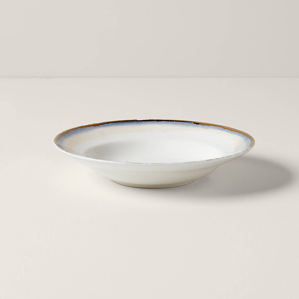 Summer Radiance Rimmed Bowl - Elegant Ceramic Serving Bowl for Salads, Pasta & Desserts - Perfect for Dining, Entertaining & Home Decor