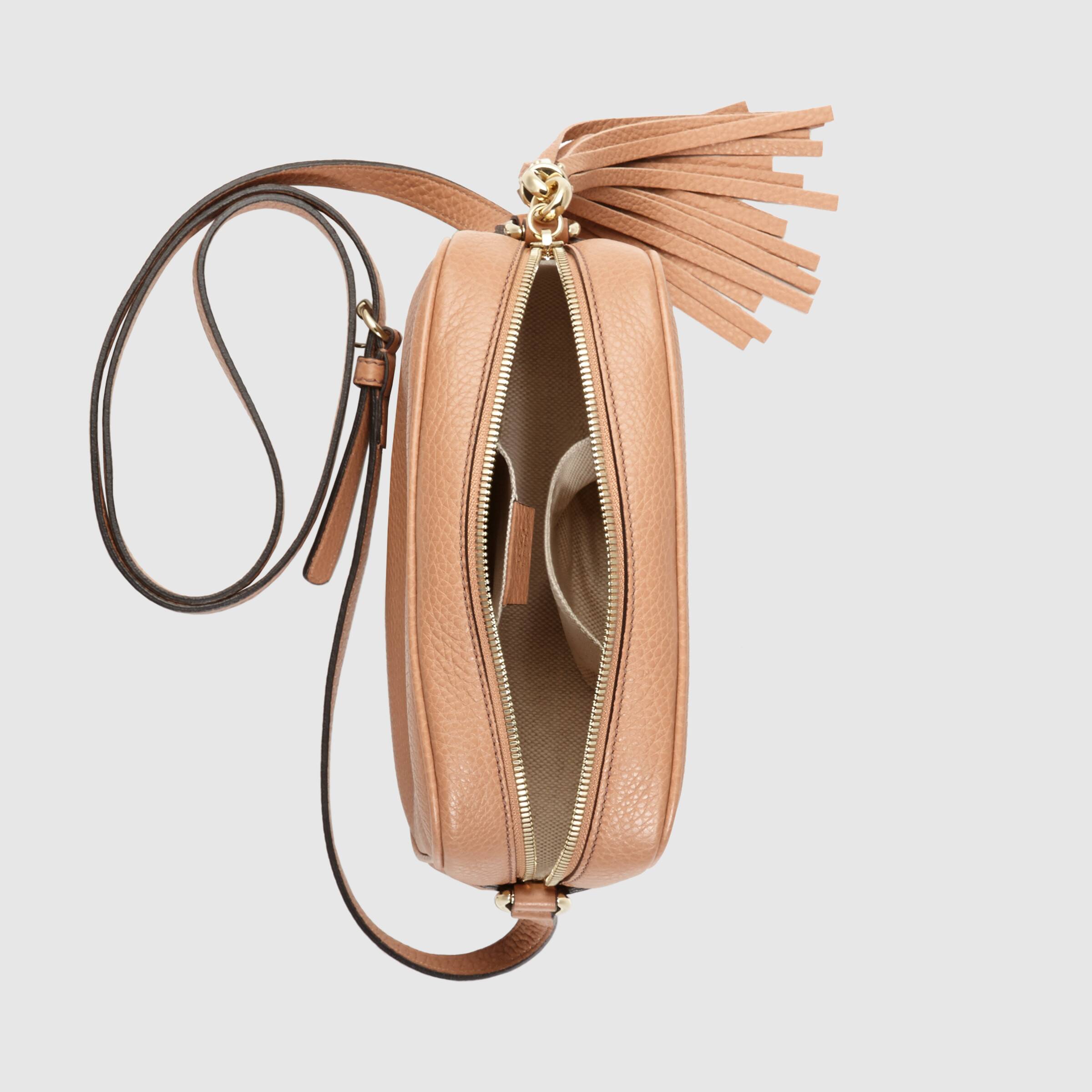 Gucci Soho Small Leather Disco Bag in Rose Beige | Crossbody Purse for Women | Perfect for Date Night, Parties & Everyday Use