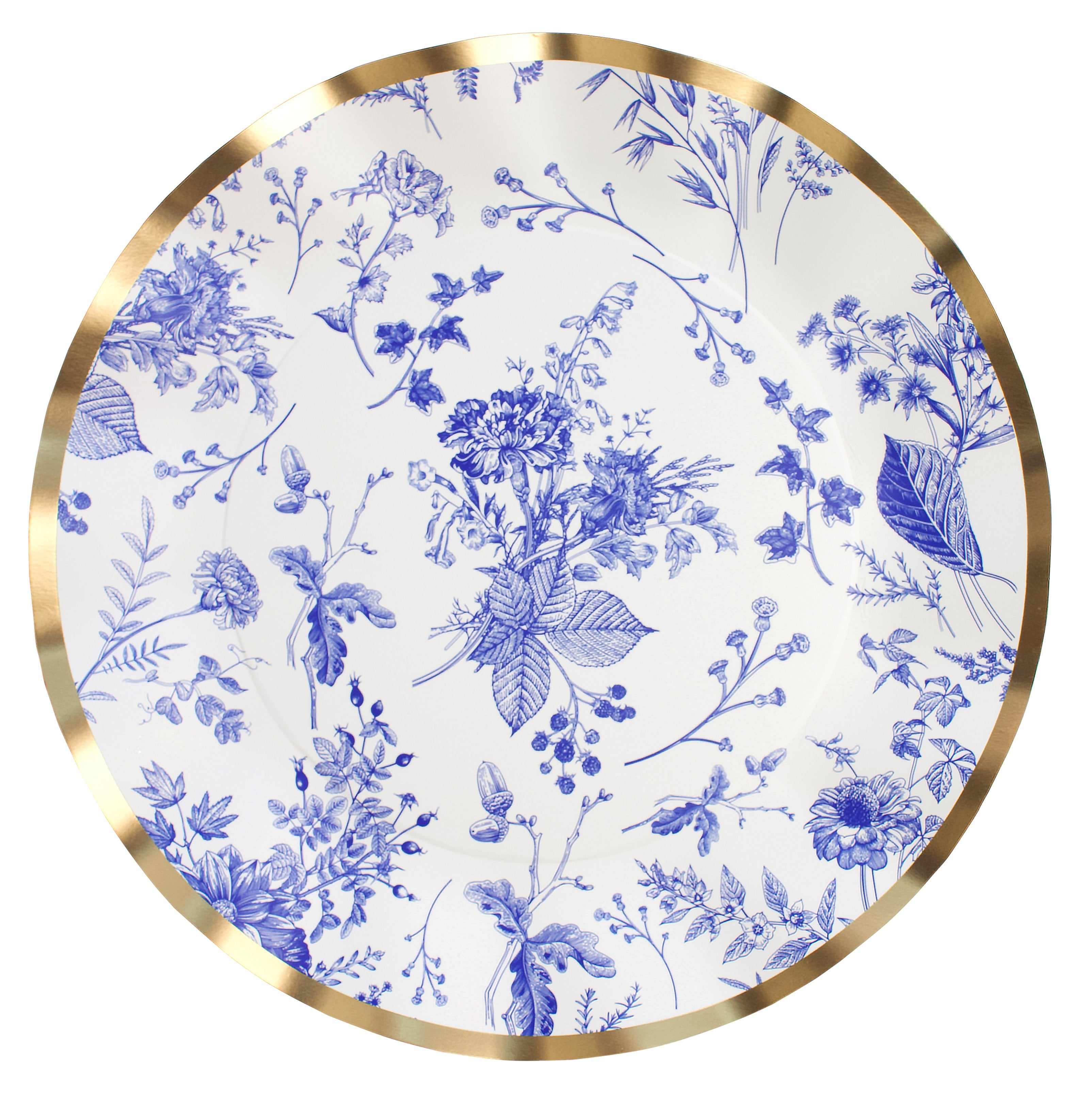 Eco-Friendly Wavy Paper Dinner Plates - 8 Pack, Disposable Party Plates for Weddings, Birthdays & Picnics - Biodegradable & Stylish Tableware