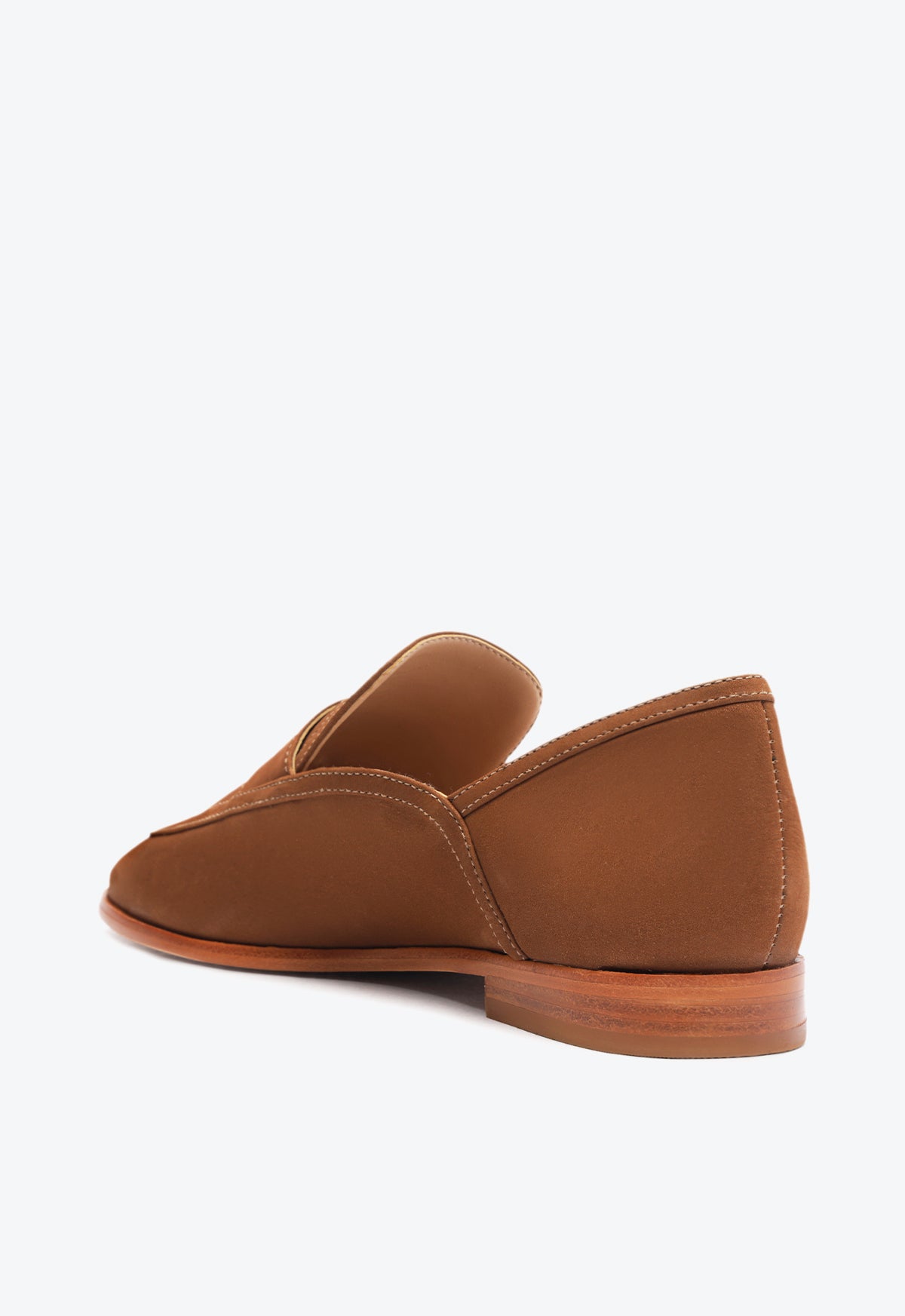 Maurice Nubuck Leather Flat Shoes for Women - Comfortable Slip-On Loafers for Casual Wear, Office & Travel