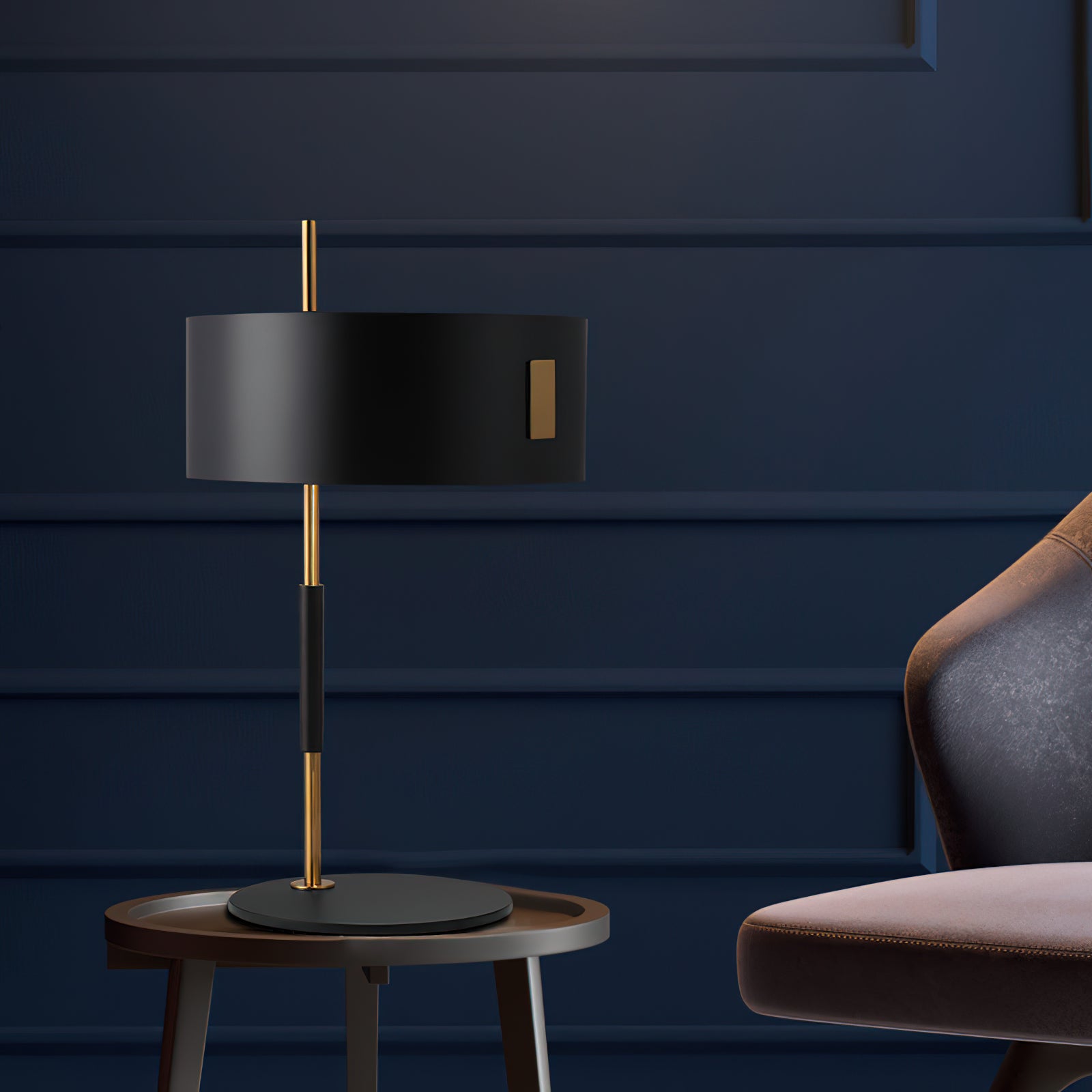 Athezza Modern LED Table Lamp - Stylish Nightstand & Desk Light for Bedroom, Living Room, Office - Warm White & Cool White Dimmable Lighting