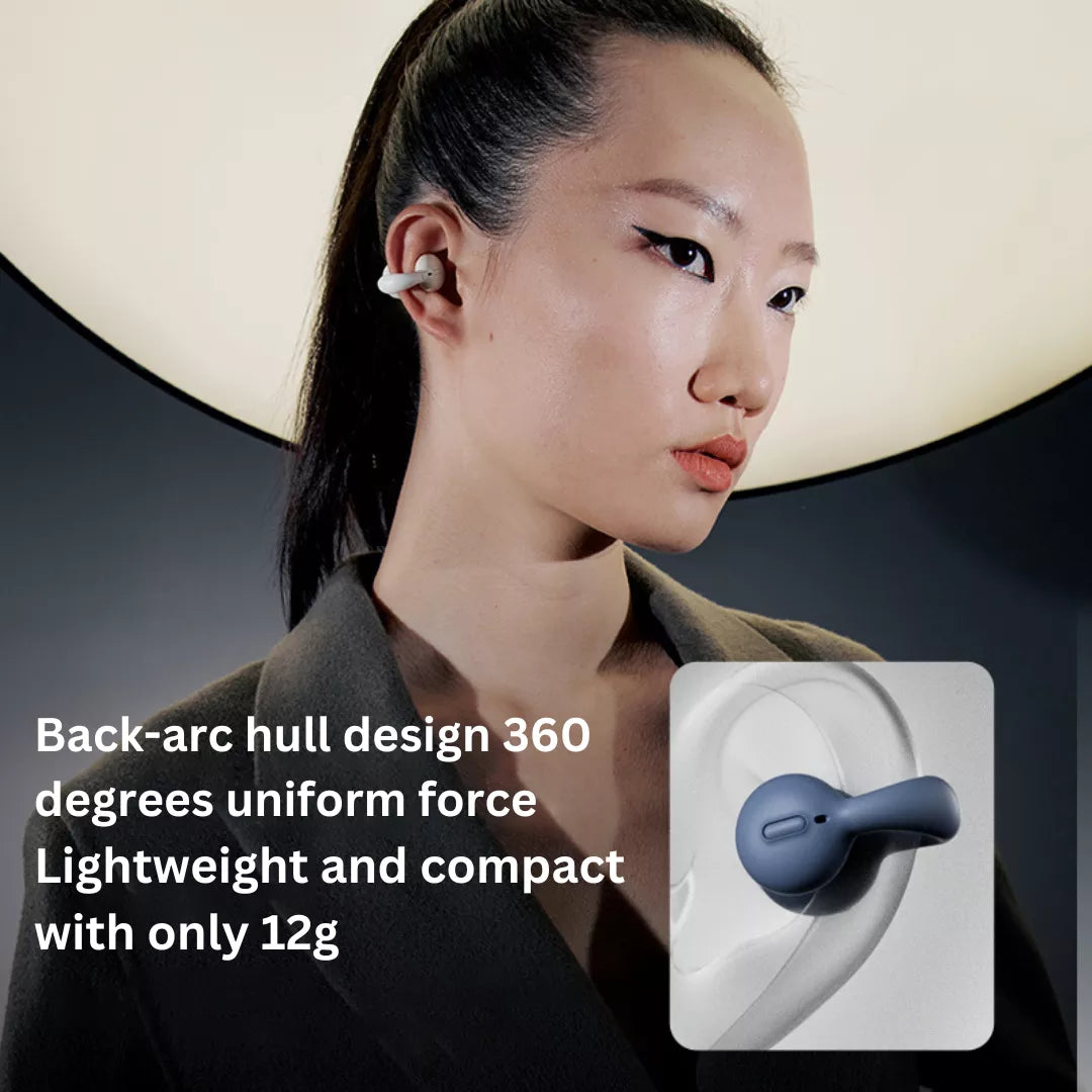 Sanag I20 Ear Clip Wireless Bluetooth Headphones with Air Conduction Technology - Perfect for Running, Cycling, and Outdoor Sports