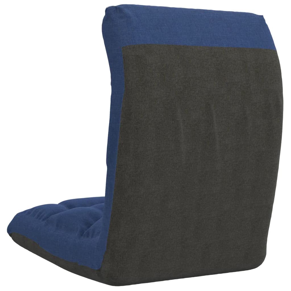 Comfortable Folding Floor Chair with Soft Blue Fabric - Lightweight (4.94g) for Home, Office, Meditation & Outdoor Use