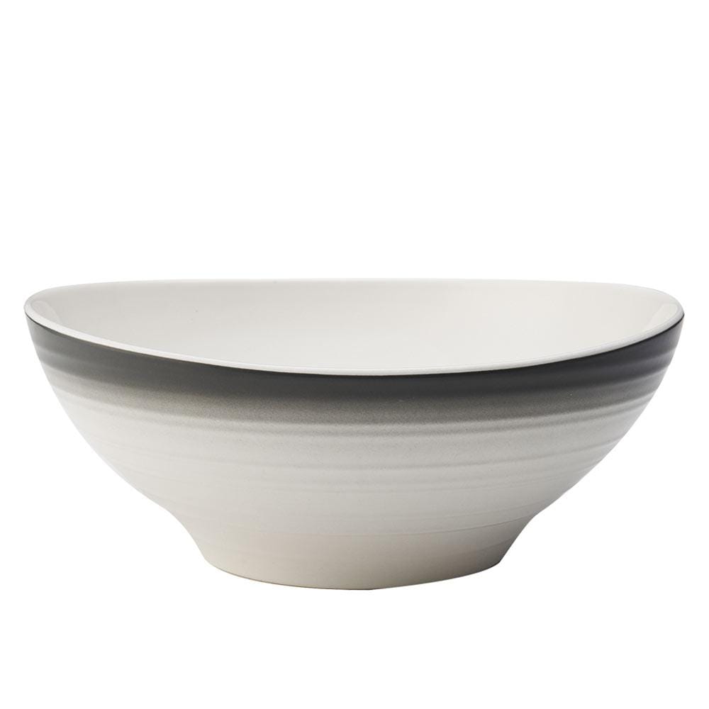 Swirl Ombre Graphite Vegetable Bowl - Eco-Friendly Kitchen Serving Dish for Salads, Fruits & Snacks - Perfect for Dining, Entertaining & Healthy Meal Prep