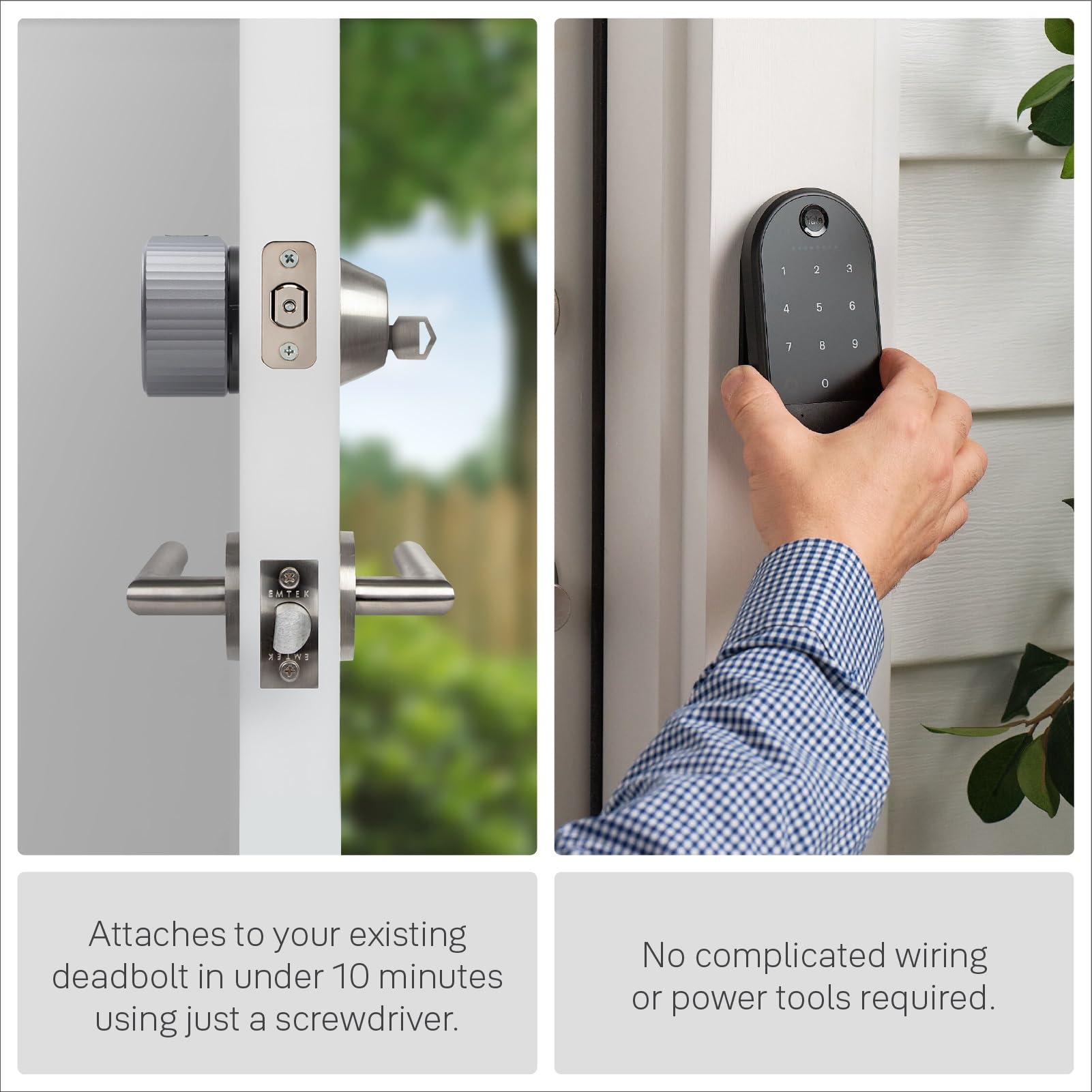 August Wi-Fi Smart Lock with Keypad by Yale - Keyless Entry, Remote Access & Auto-Lock - Perfect for Home Security & Vacation Rentals (Silver)