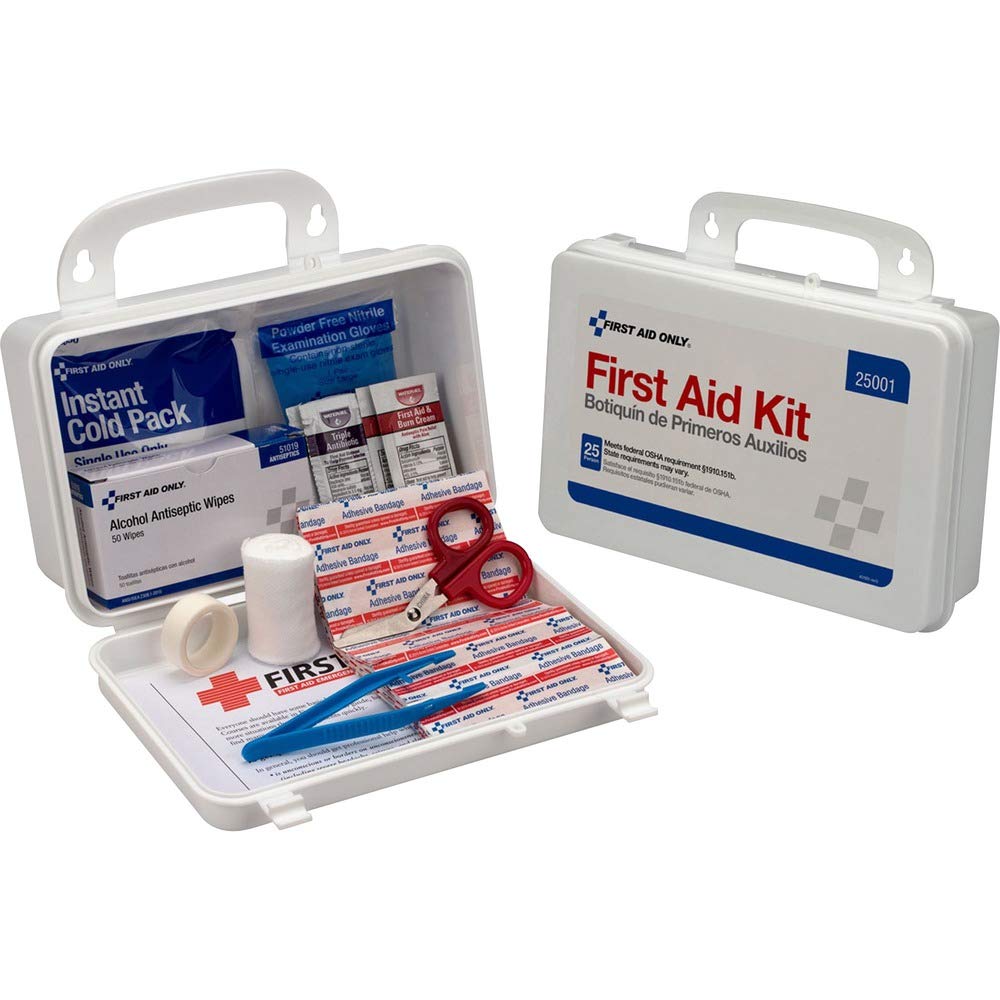 ACME UNITED CORPORATION PHYSICIANSCARE 25-Person First Aid Kit - Emergency Medical Supplies for Home, Office, Travel & Outdoor Adventures