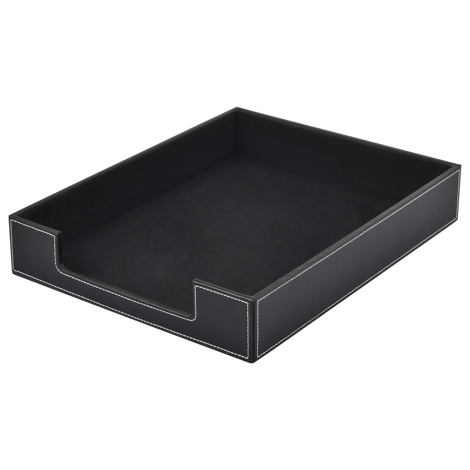 Luxury Leather Letter Tray - Office Desk Organizer for Mail & Files | Home & Office Use