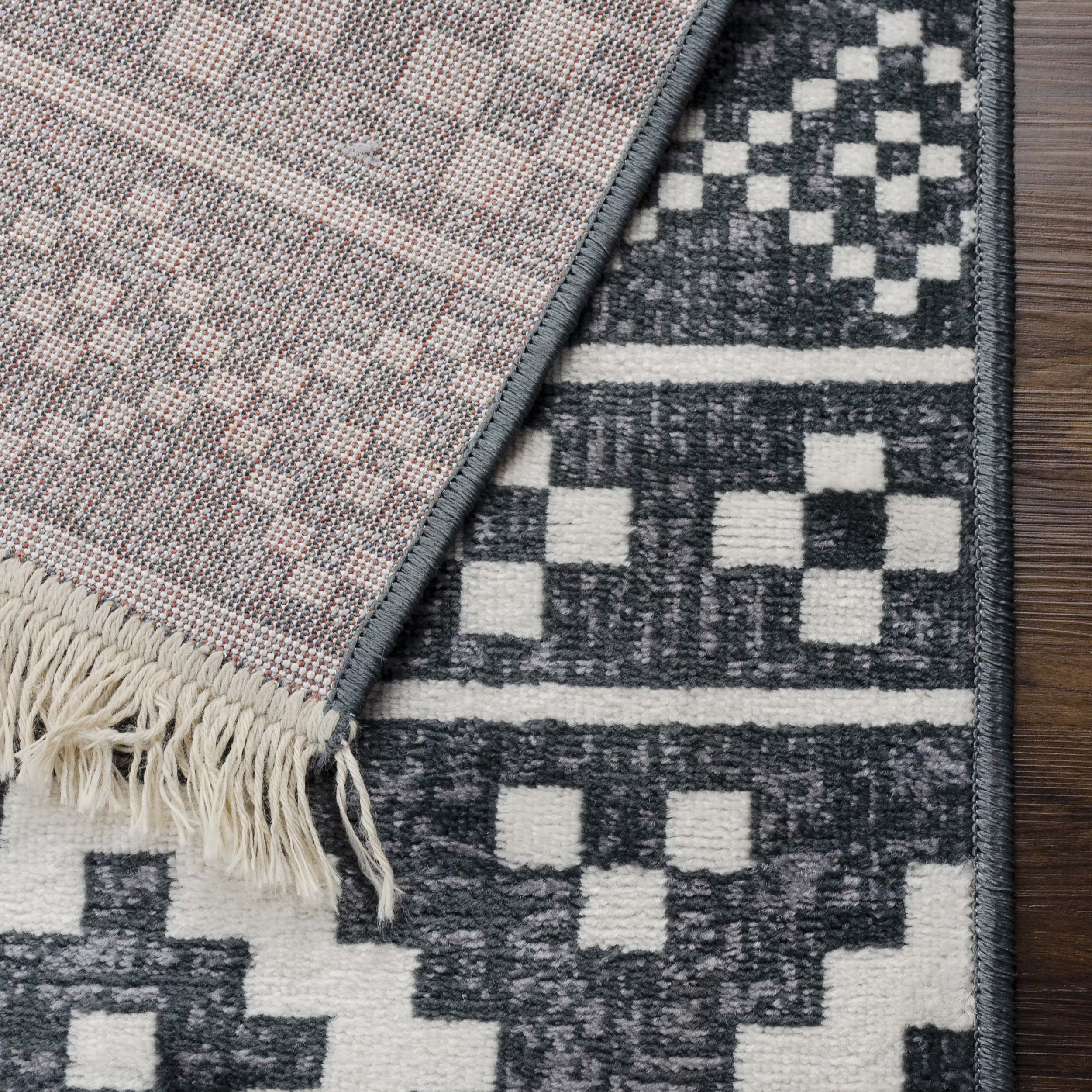 Stylish Geometric Diamond Pattern Indoor Area Rug & Runner - Soft Non-Slip Floor Carpet for Living Room, Bedroom, Hallway | Home Decor & Modern Interior Design