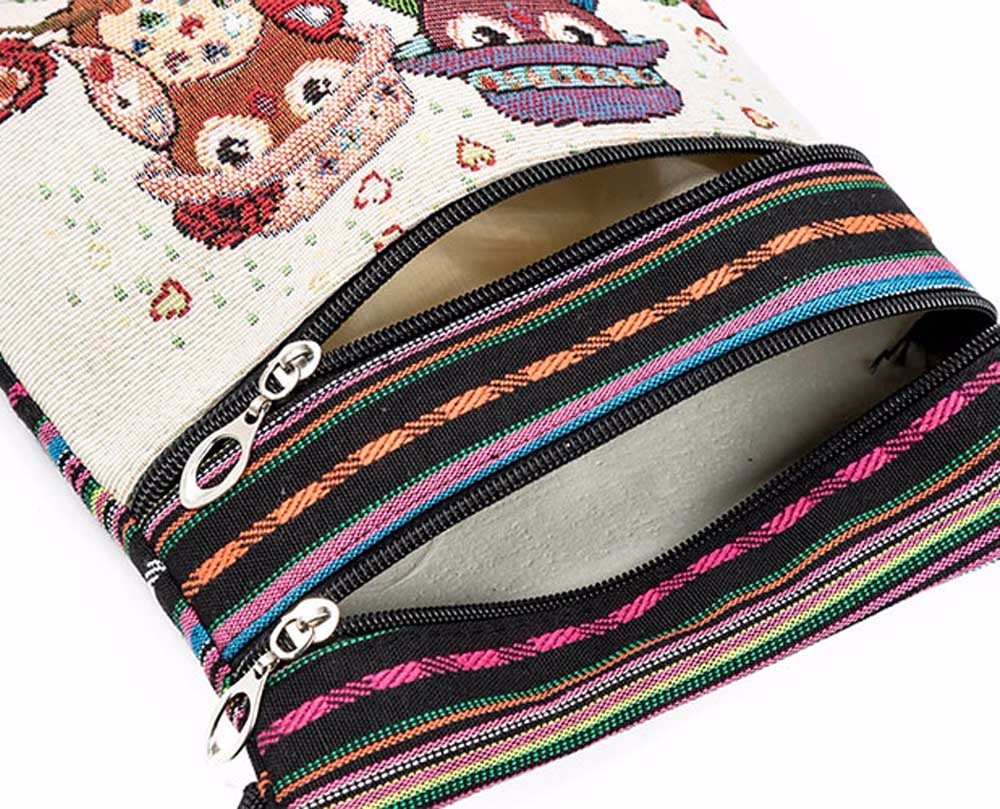 Stylish Embroidered Owl Tote Bag for Women - Fashionable Shoulder Bag & Handbag - Perfect for Work, Travel & Daily Use