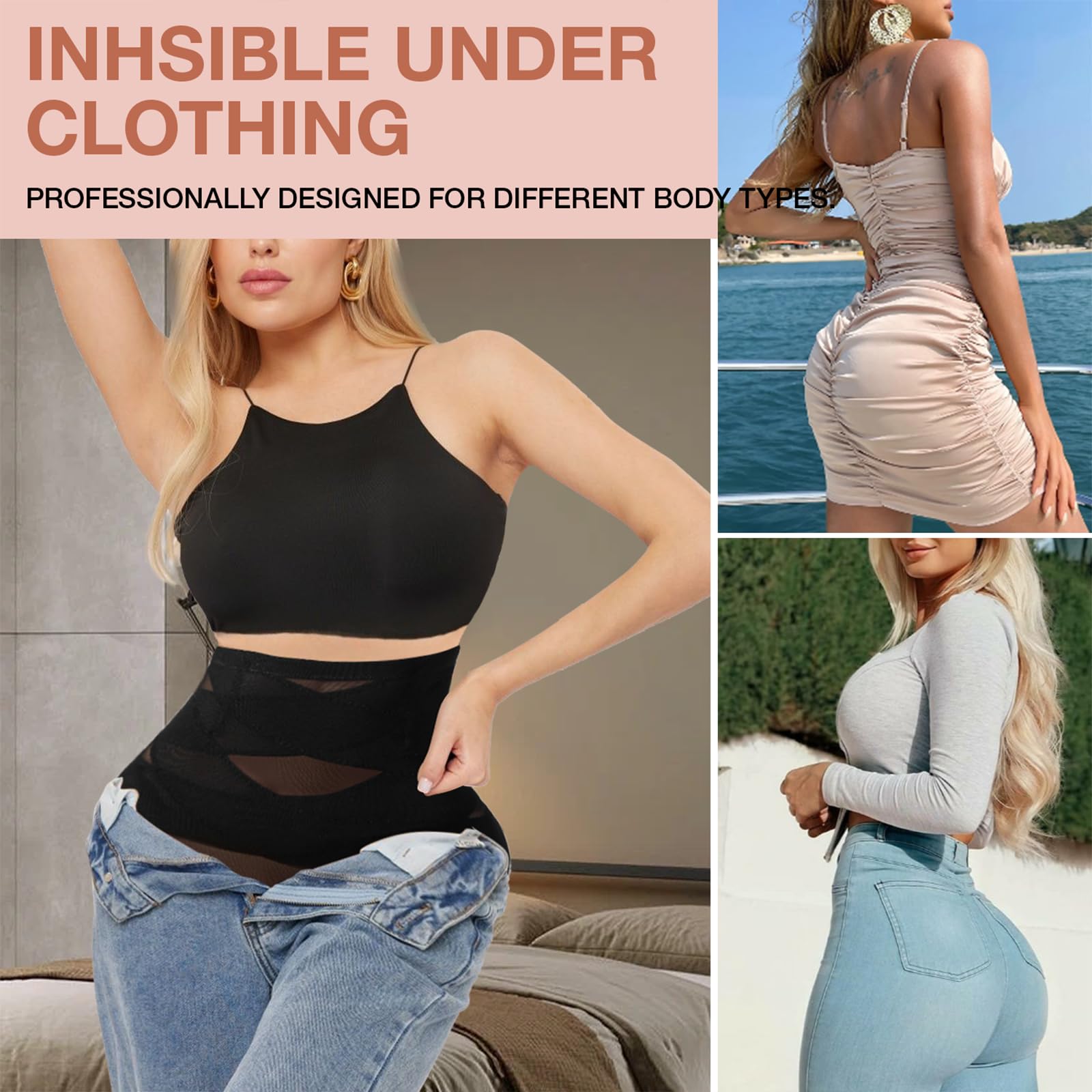 RiRywony High Waisted Tummy Control Shapewear for Women - Body Shaper Underwear Girdle Panty - Perfect for Daily Wear, Workout & Special Occasions