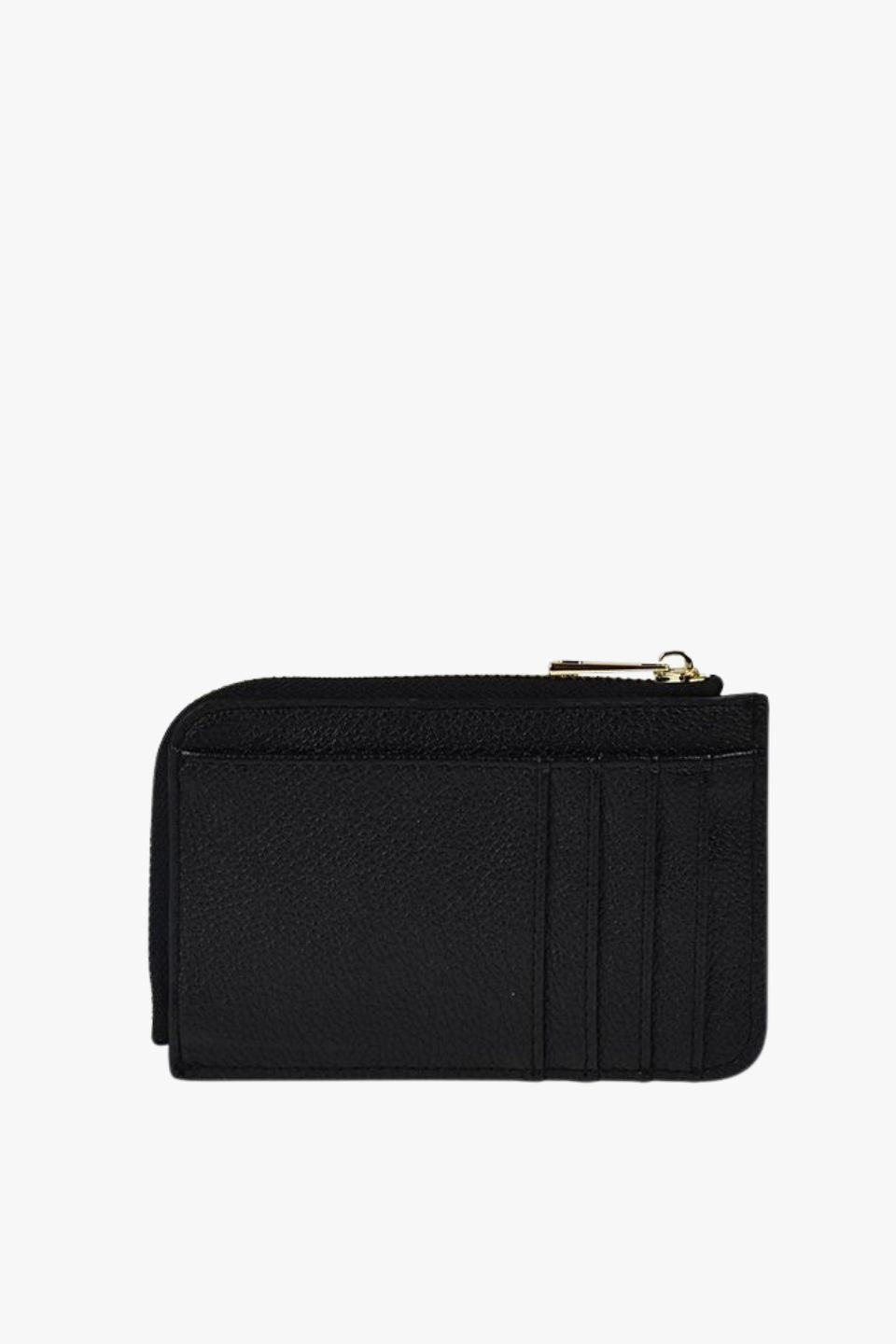 Fitz Black Pebble Vegan Leather Card Holder - Slim RFID Blocking Wallet for Men & Women - Perfect for Travel, Business & Everyday Use