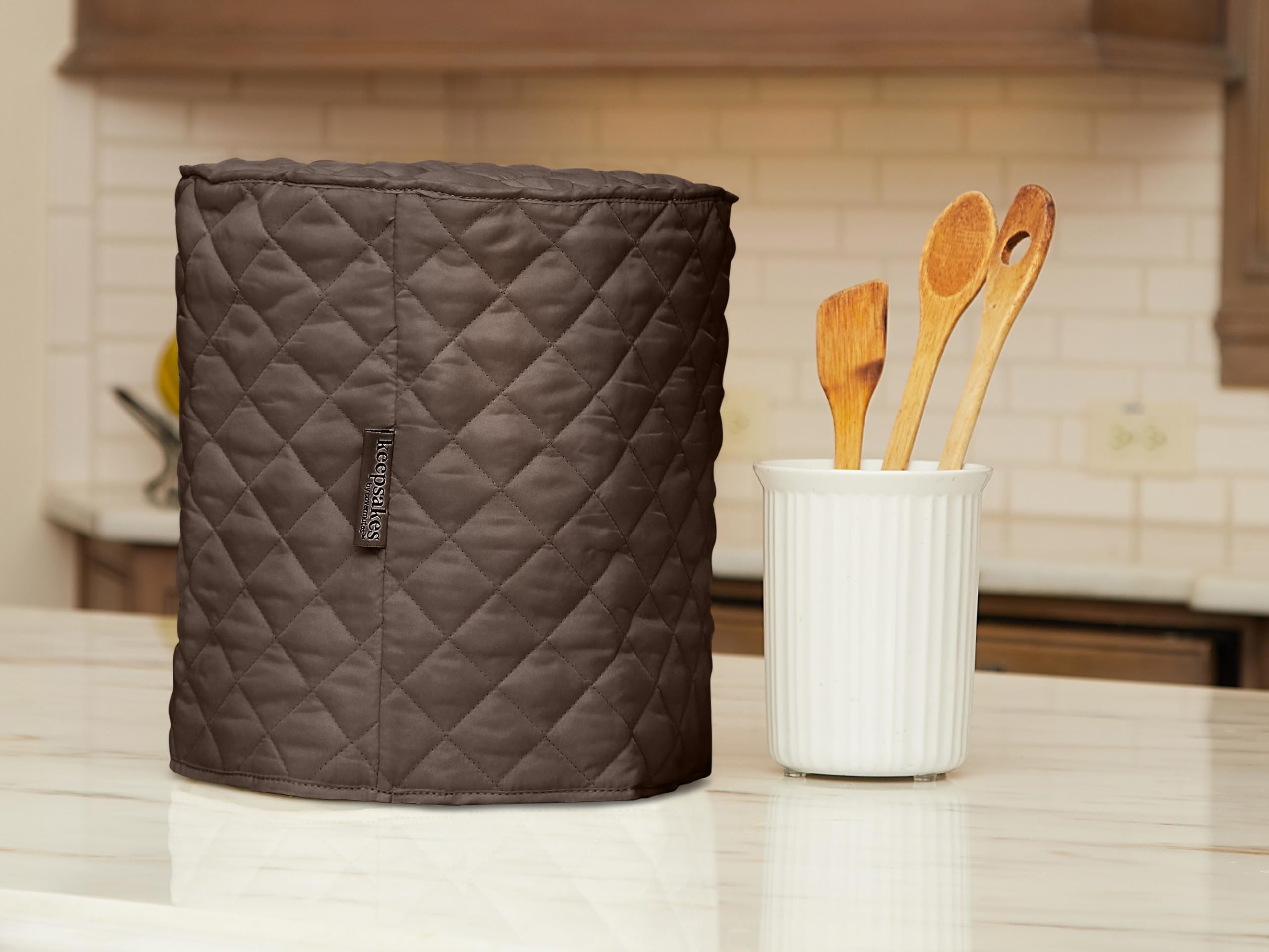 Slow Cooker Cover - Dust Protection & Stain Resistant Appliance Cover - Washable Bronze Crockpot Cover for Kitchen & Dining Room - Perfect for Countertop Storage & Home Organization