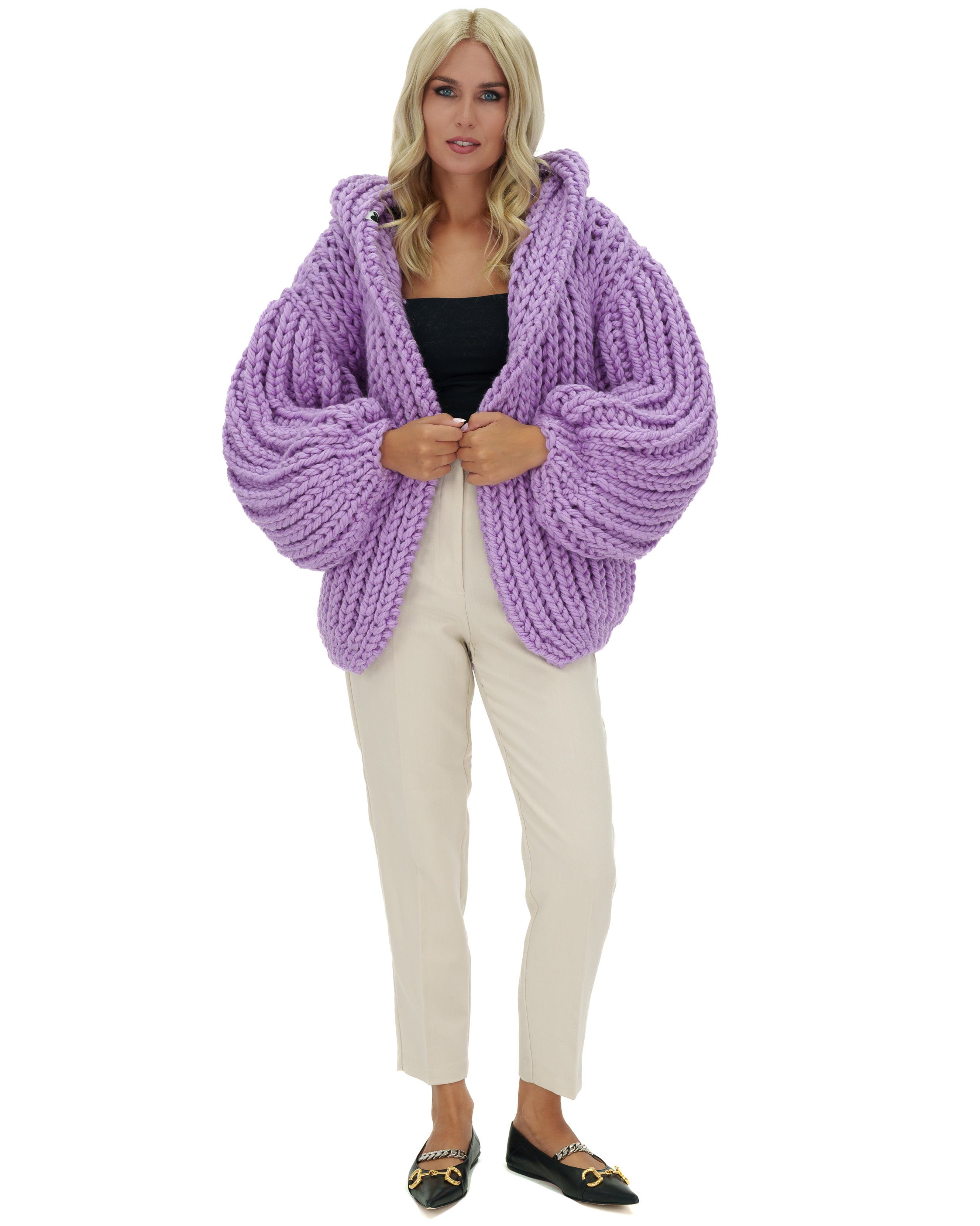 Stylish Hooded Chunky Cardigan for Women - Cozy Oversized Knit Sweater | Perfect for Fall, Winter & Casual Outfits
