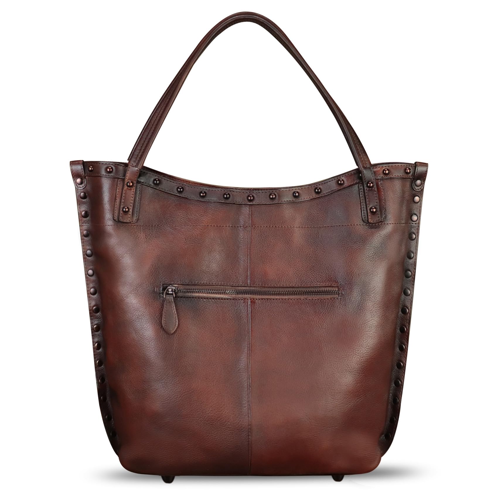 Handmade Genuine Leather Shoulder Bag for Women - Hand Painted Crossbody Purse, Work Tote & Casual Handbag | Perfect for Office, Travel & Everyday Use