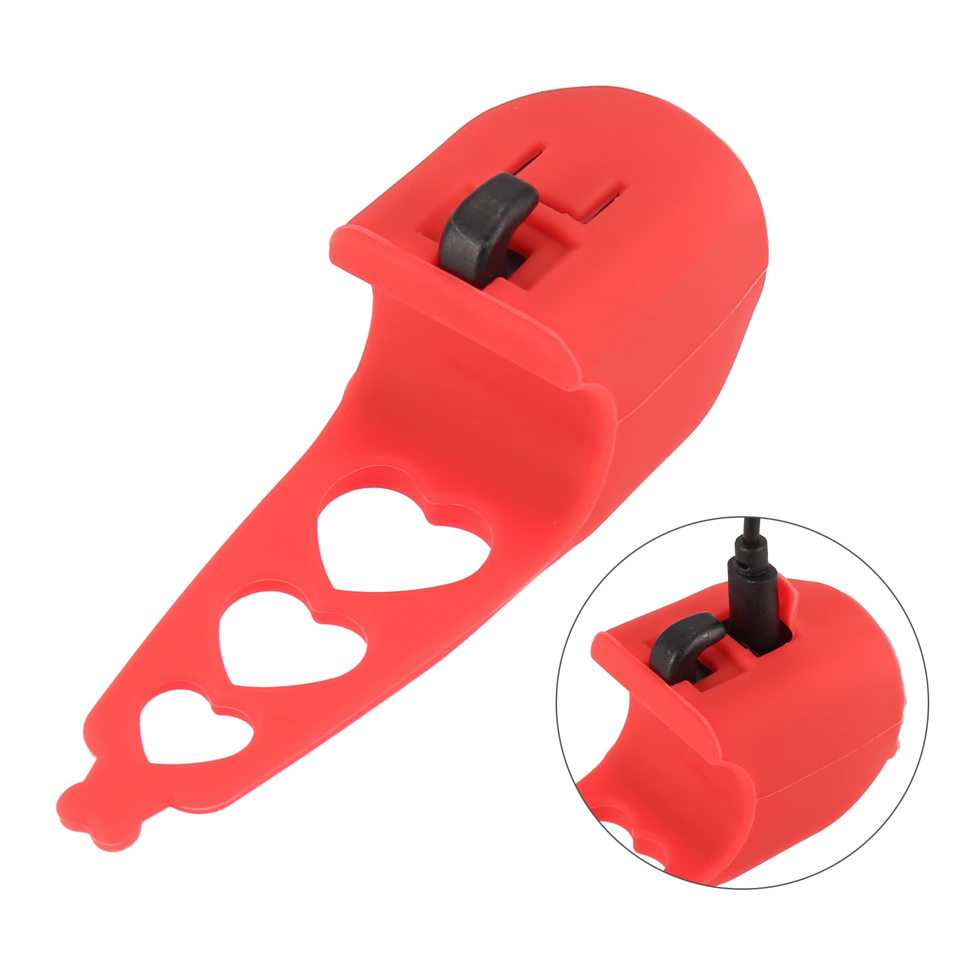 X AUTOHAUX Rechargeable Electric Bike Bell - Loud Horn for Mountain & Road Bicycles | Durable Silicone Cycling Bell for Commuting & Outdoor Adventures