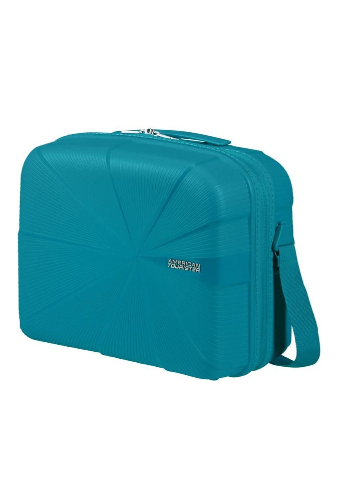 American Tourister StarVibe Beauty Case - Lightweight Spinner Luggage with 360° Wheels for Women Travel, Perfect for Airplane Carry-On & Weekend Getaways