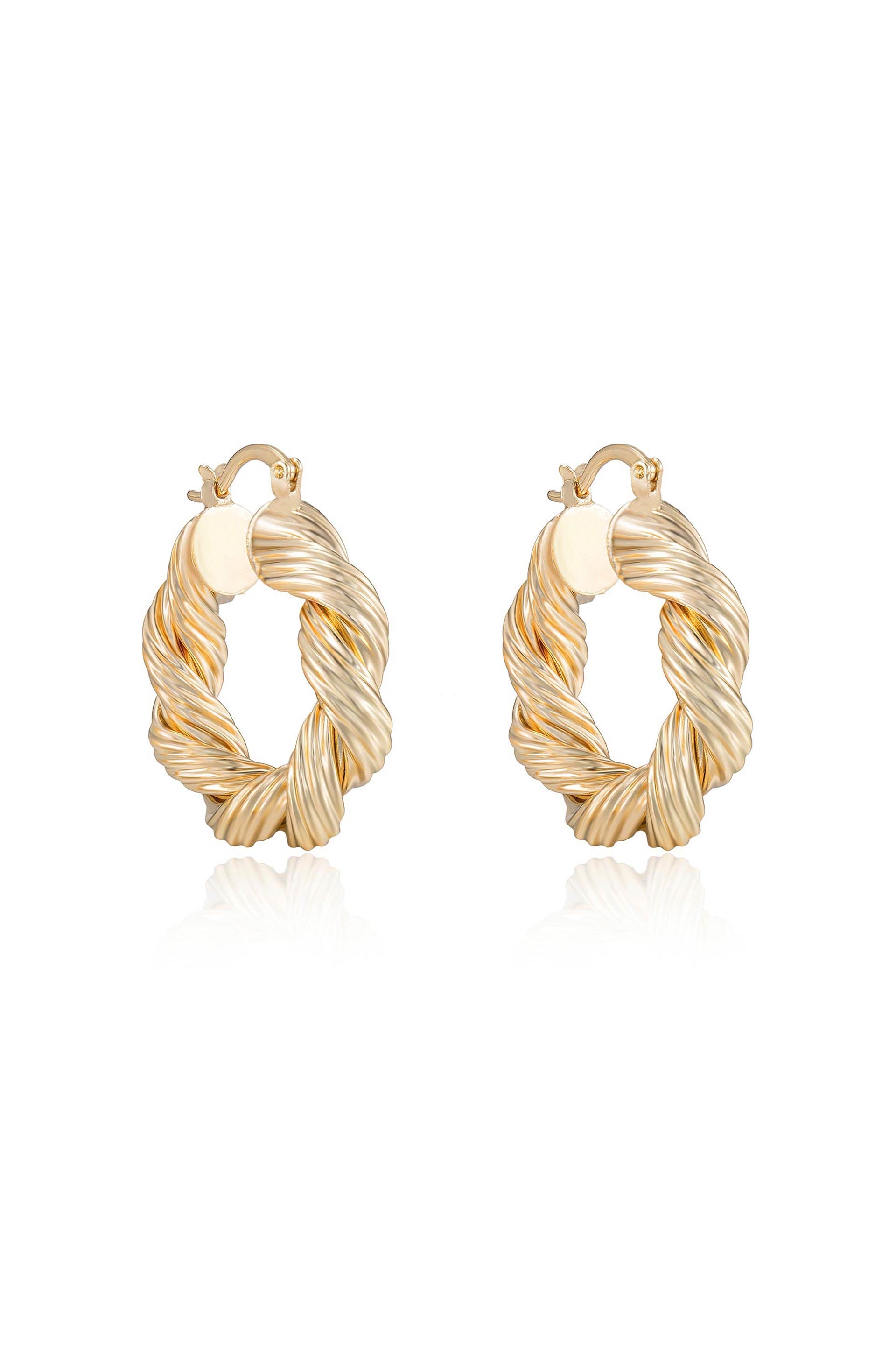 Modern Twist Hoop Earrings for Women - Trendy Gold & Silver Hoop Earrings for Everyday Wear, Parties & Gifts