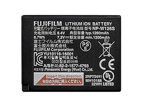 Fujifilm NP-W126S Rechargeable Lithium-Ion Battery for X-T30 X-T3 X-T4 X-Pro3 X100V - Perfect for Travel & Street Photography
