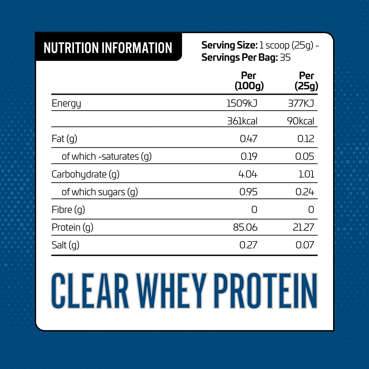 Applied Nutrition Clear Whey Isolate Protein Powder - 875g (35 Servings) | Low-Calorie Post-Workout Recovery & Muscle Building Supplement for Athletes & Fitness Enthusiasts