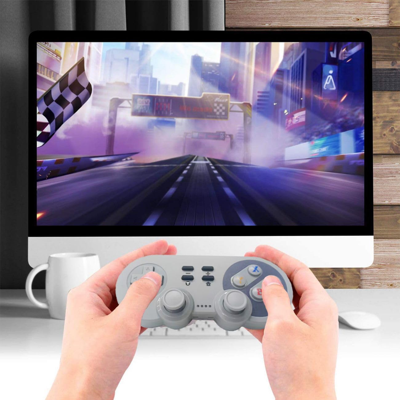 PowerLead Wireless Switch Controller - Compatible with Nintendo Switch, Switch OLED & Windows PC | Motion Control, Vibration, Turbo & Wake-Up Features | Perfect for Gaming at Home or On-The-Go