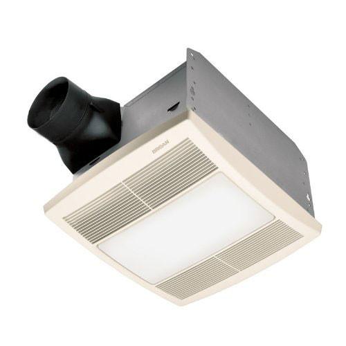 Broan QTR110L Ultra Silent Bathroom Exhaust Fan with LED Light and Nightlight - Perfect for Home, Spa, and Hotel Bathrooms