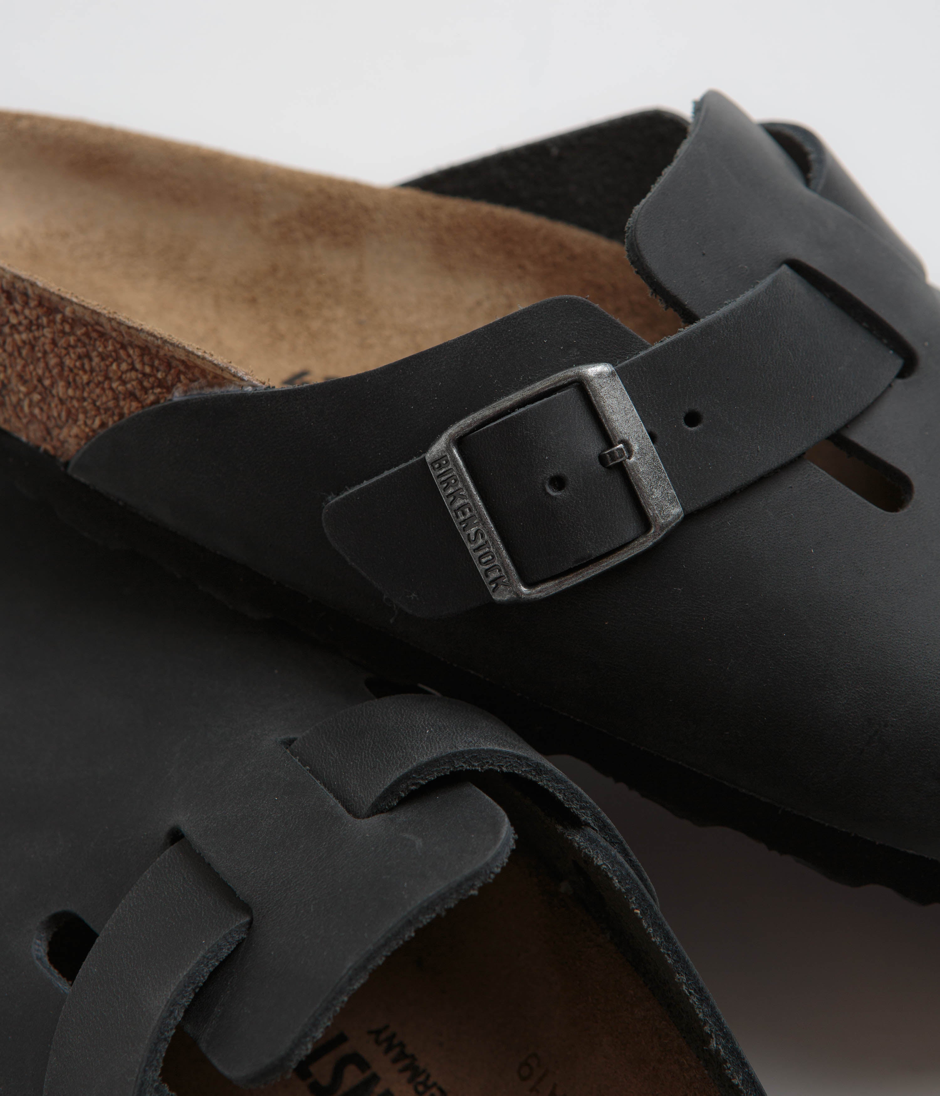 Birkenstock Boston Narrow Sandals for Women - Comfortable Black Leather Clogs | Perfect for Casual Wear, Office & Home Use
