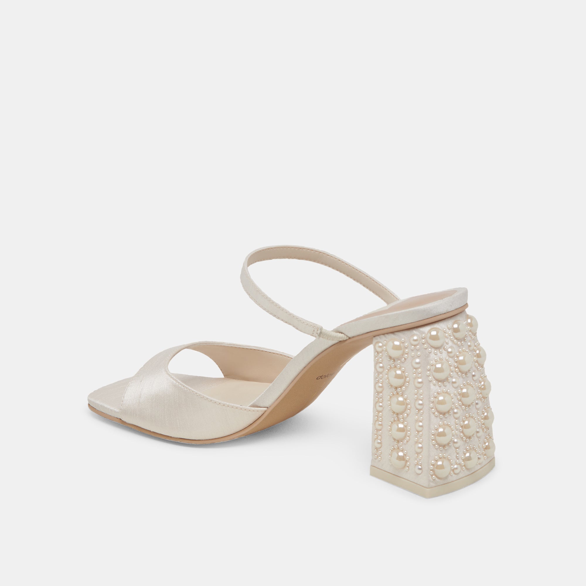 JEMMY PEARL HEELS - Vanilla Silk High Heels for Women | Elegant Evening Shoes for Parties, Weddings & Special Occasions