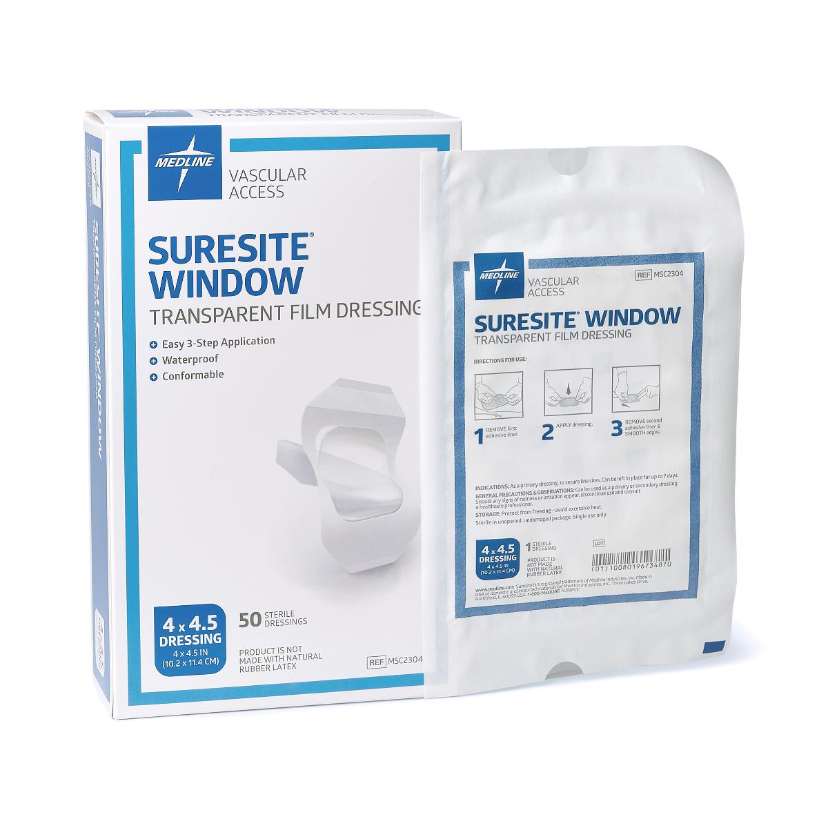 4x4.5 Inch Transparent Film Wound Dressing - Waterproof Medical Bandage for Cuts, Burns & Surgical Wounds - Ideal for First Aid Kits & Post-Op Care